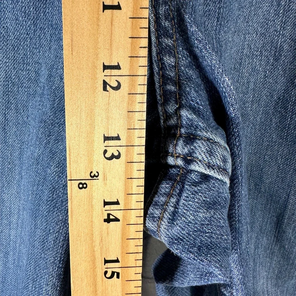 Tommy‎ Hilfiger Mens Carpenter Denim Shorts Medium Wash Blue Utility 36